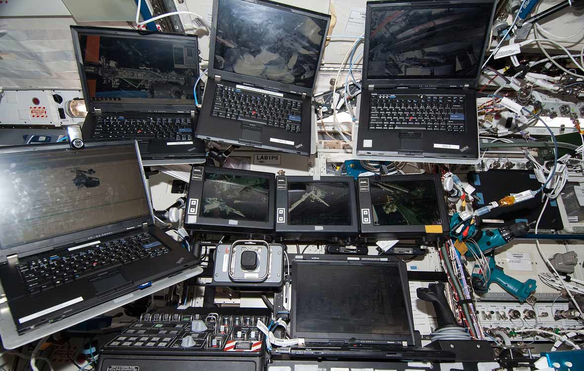 Lenovo ThinkPad az ISS fedélzetén, forrás: Wikipedia